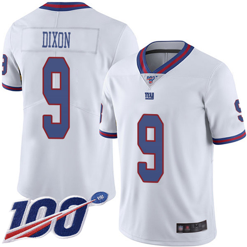 Men New York Giants #9 Riley Dixon Limited White Rush Vapor Untouchable 100th Season Football NFL Jersey